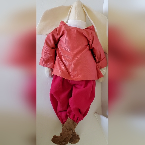 Easter Bunny Colorful Finely Dressed Signed Bendable Plush Stuffed Animal - EUC - Picture 8 of 11